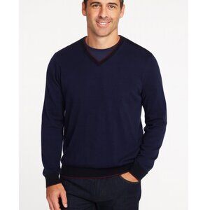 Ted Baker V-Neck Wool Blend Sweater Size XXL EUC